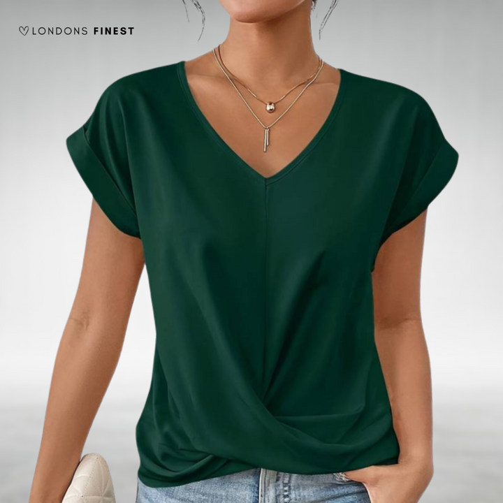 Salley™ Elegant V-Neck Shirt