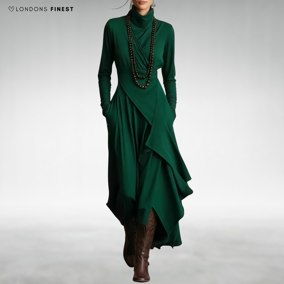Charlotte Elegant Draped Dress