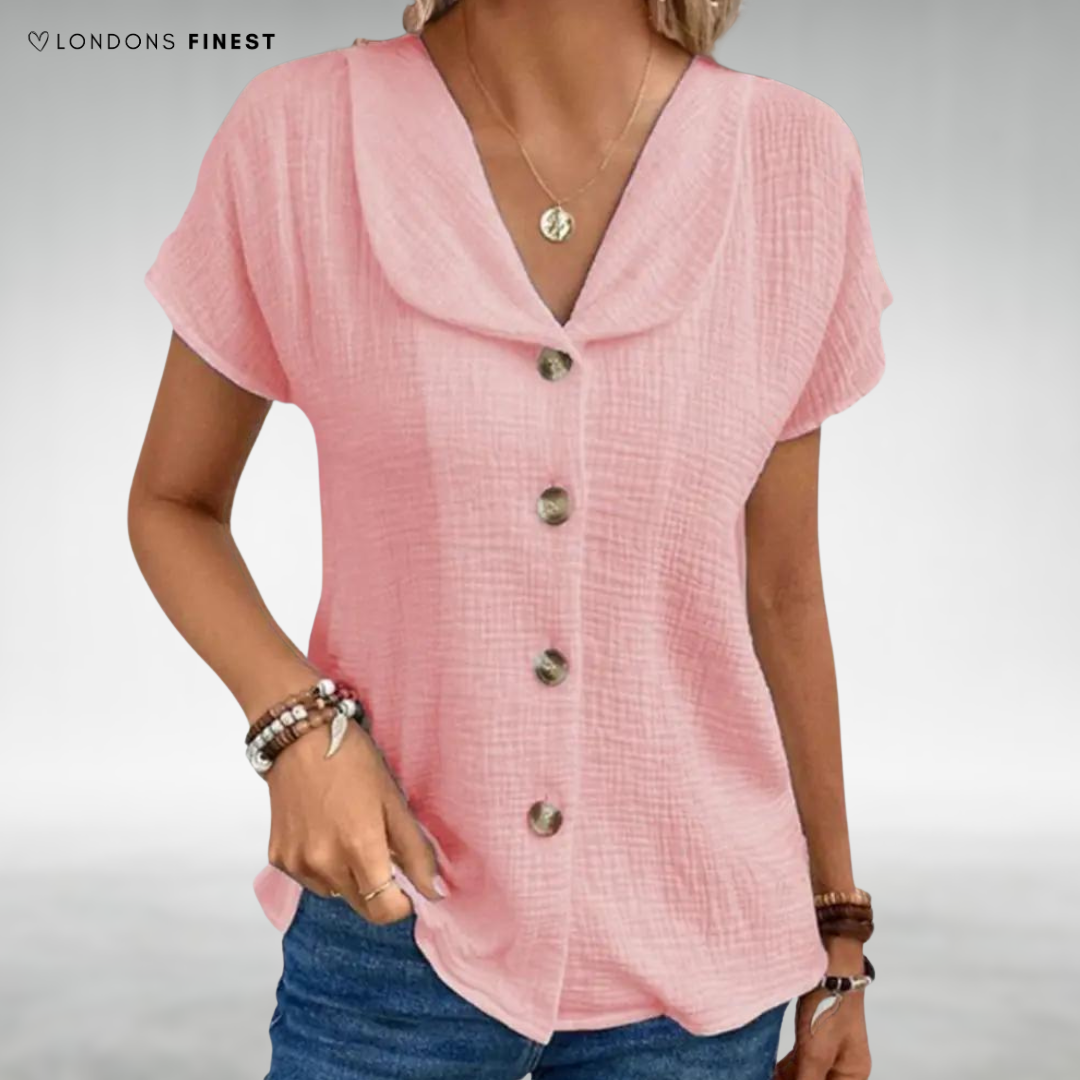 Emmeline™ Elegant Button-Up Top