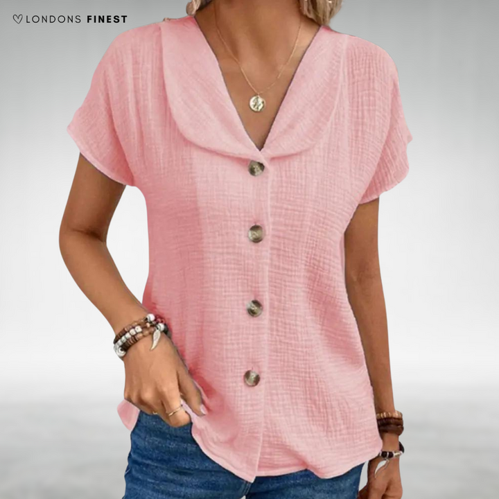 Emmeline™ Elegant Button-Up Top