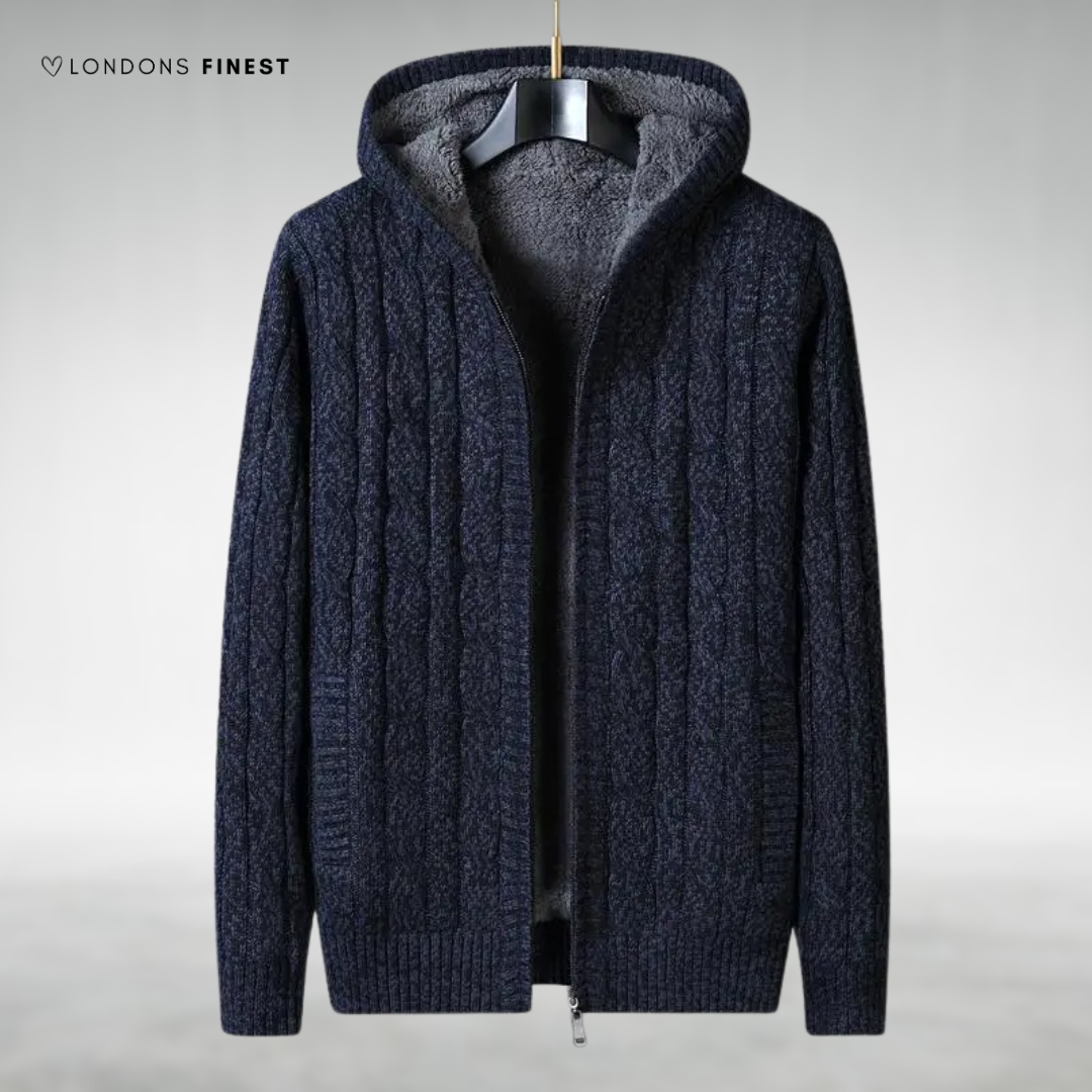 Nelson™ Knitted Fleece-Lined Zip-Up Jacket