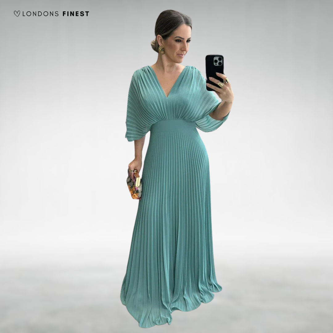Claudee™ Elegant Pleated Maxi Dress
