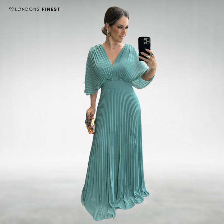 Claudee™ Elegant Pleated Maxi Dress