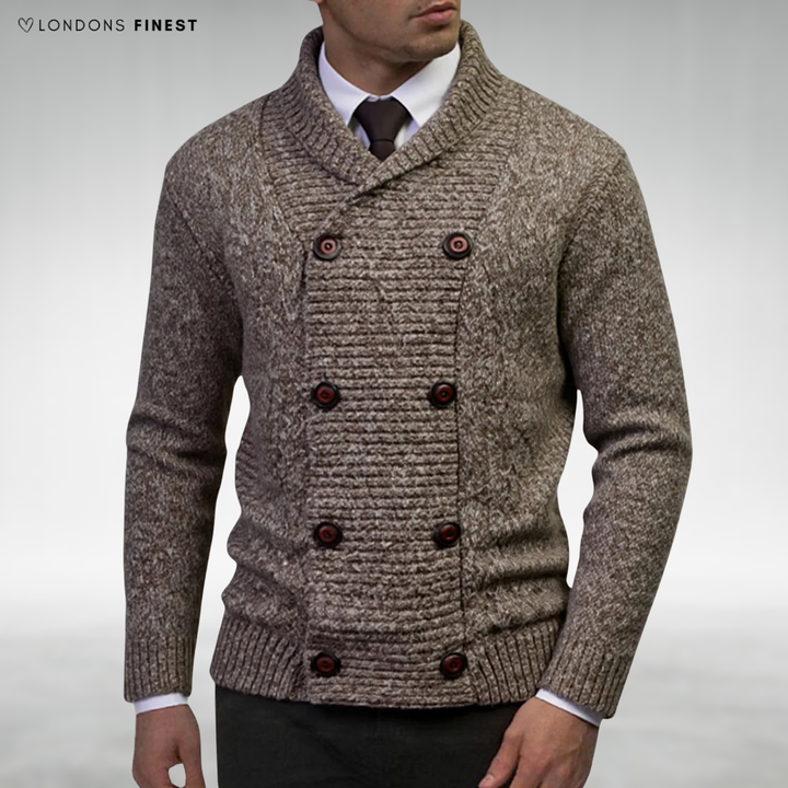 James Classic Double-Breasted Cardigan