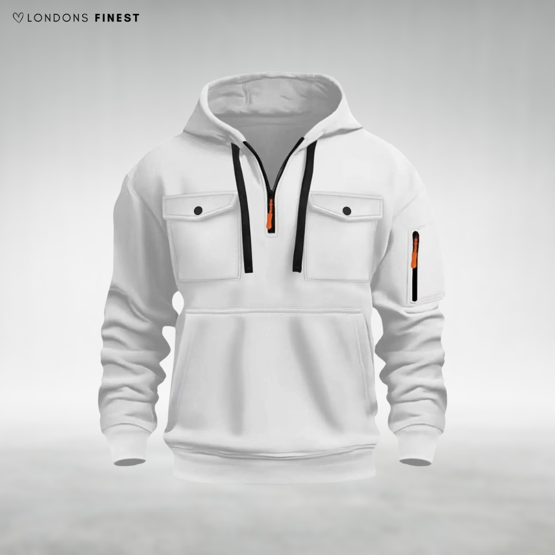 Arnold Casual Zip-Neck Hoodie