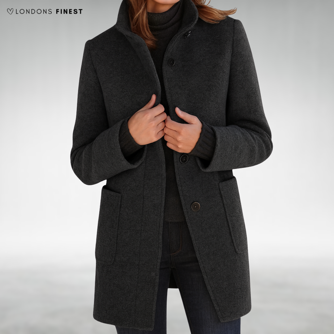 Michelle™ Stand Collar Wool Coat