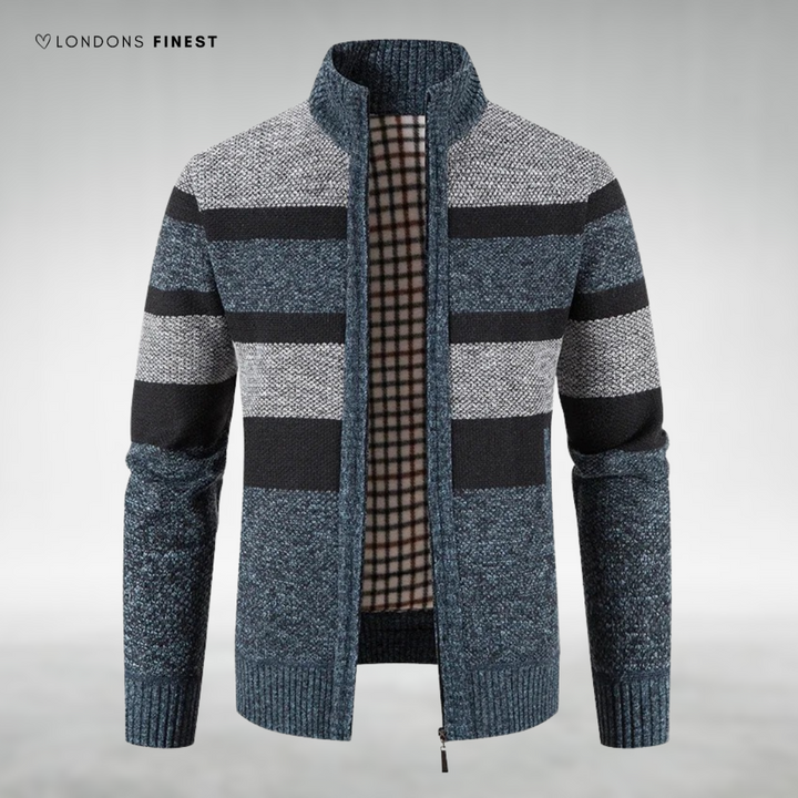 Kenton™ Men's Knitted Zip-Up Cardigan