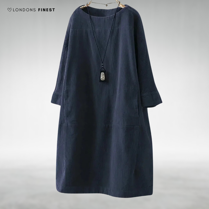 Amy™ Relaxed Corduroy Midi Dress