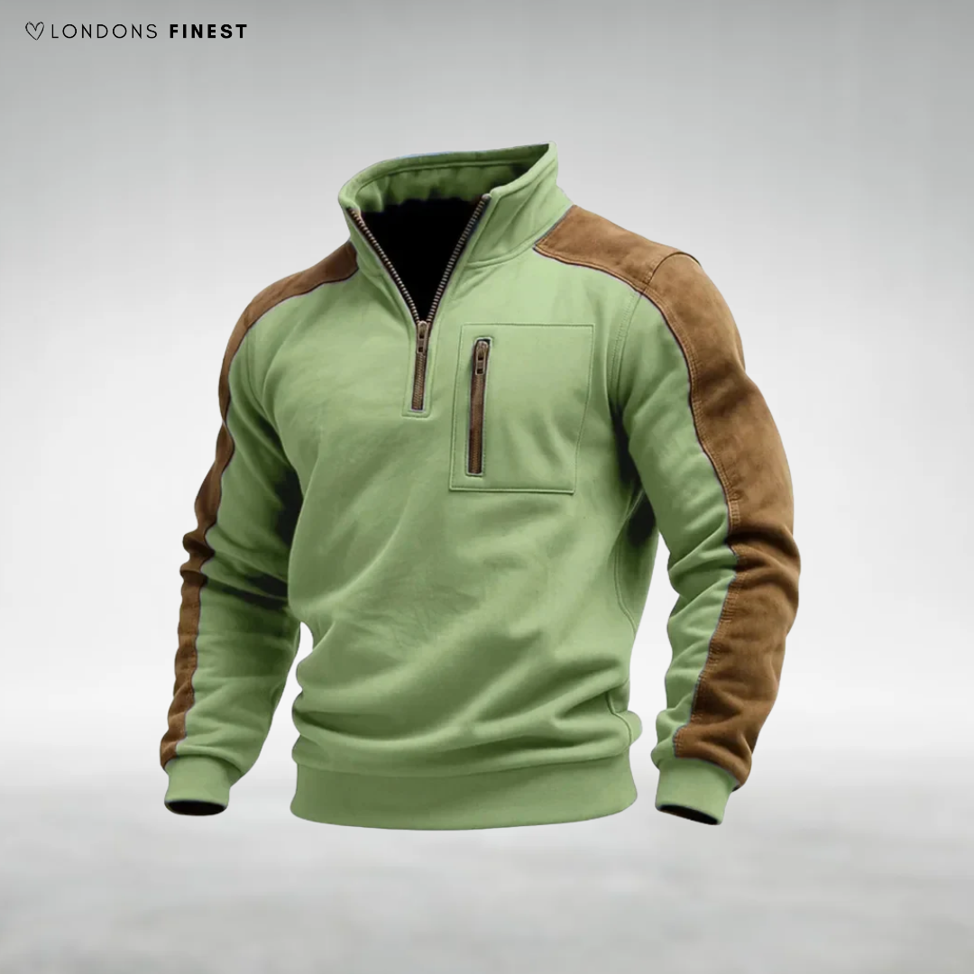 James Zip-Neck Fleece Jumper