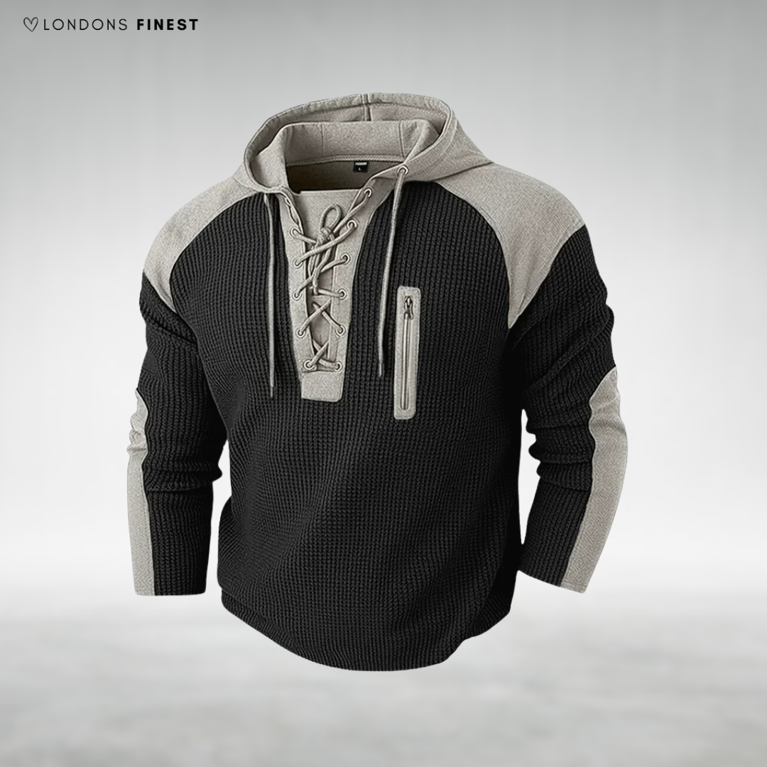 Dexter Lace-Up Hooded Jumper
