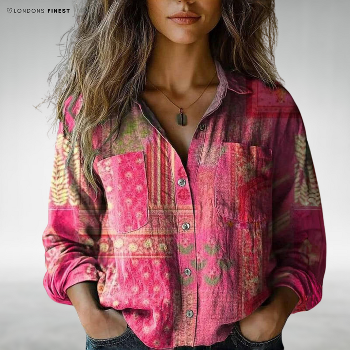 Elora™ Boho Button-Up Blouse