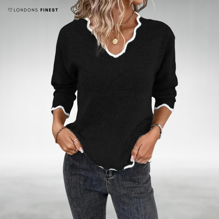 Jayda™ Cozy V-Neck Jumper