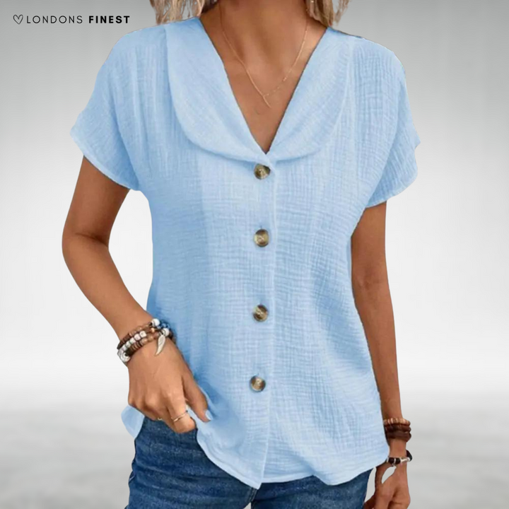 Emmeline™ Elegant Button-Up Top