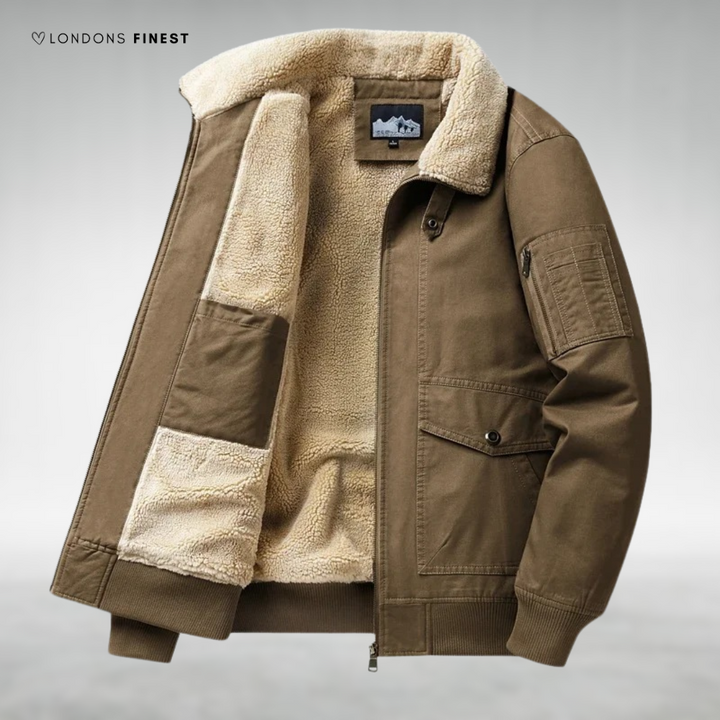 Perce™ Men's Fleece-Lined Winter Jacket
