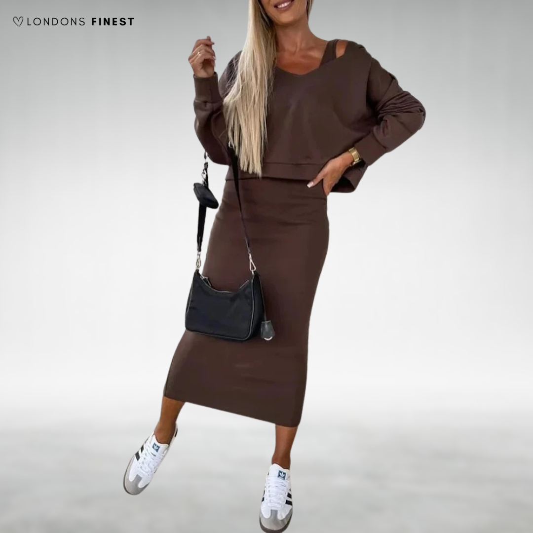 Finley™ Knitted Dress with Matching Jumper