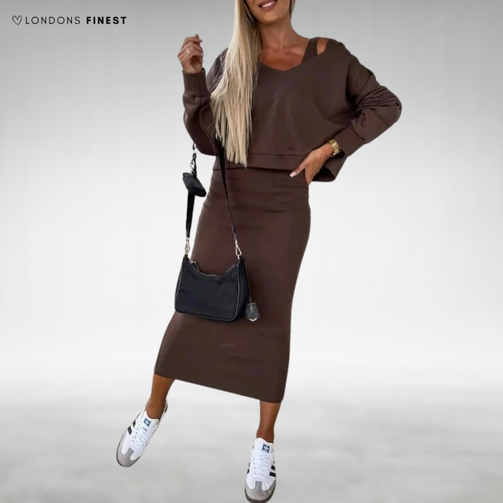 Finley™ Knitted Dress with Matching Jumper