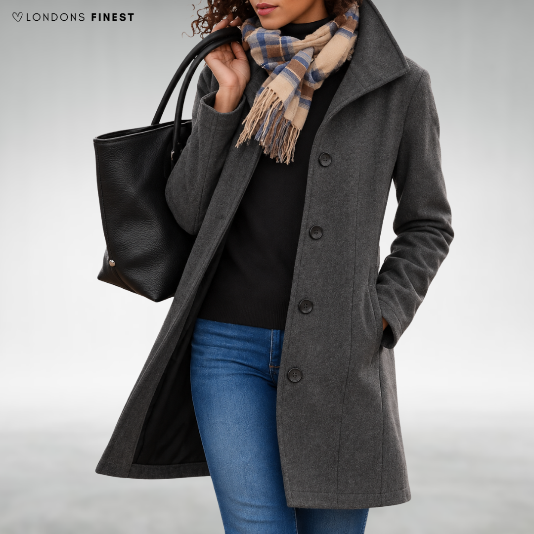 Jane Elegant Button-Front Coat