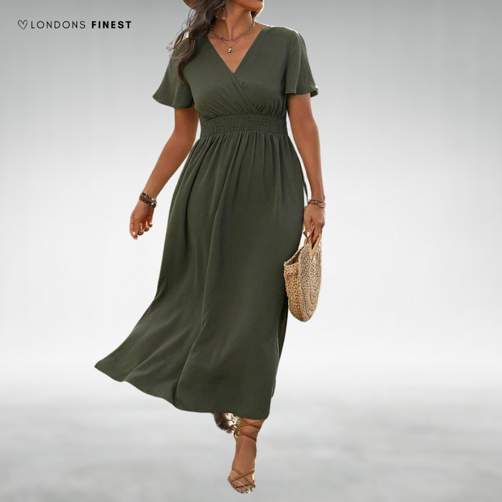 Jana™ Elegant V-Neck Maxi Dress