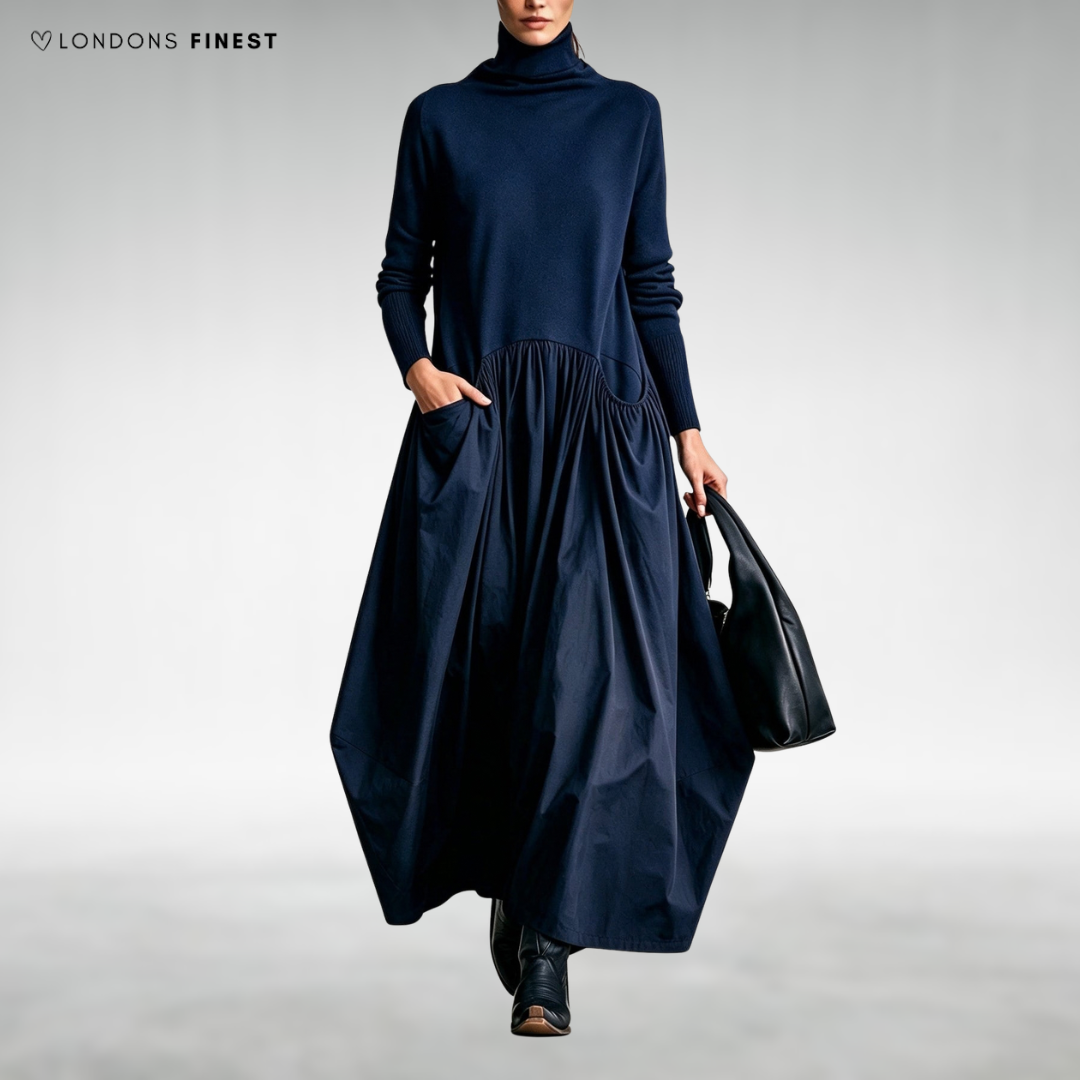 Jane Elegant Turtleneck Maxi Dress