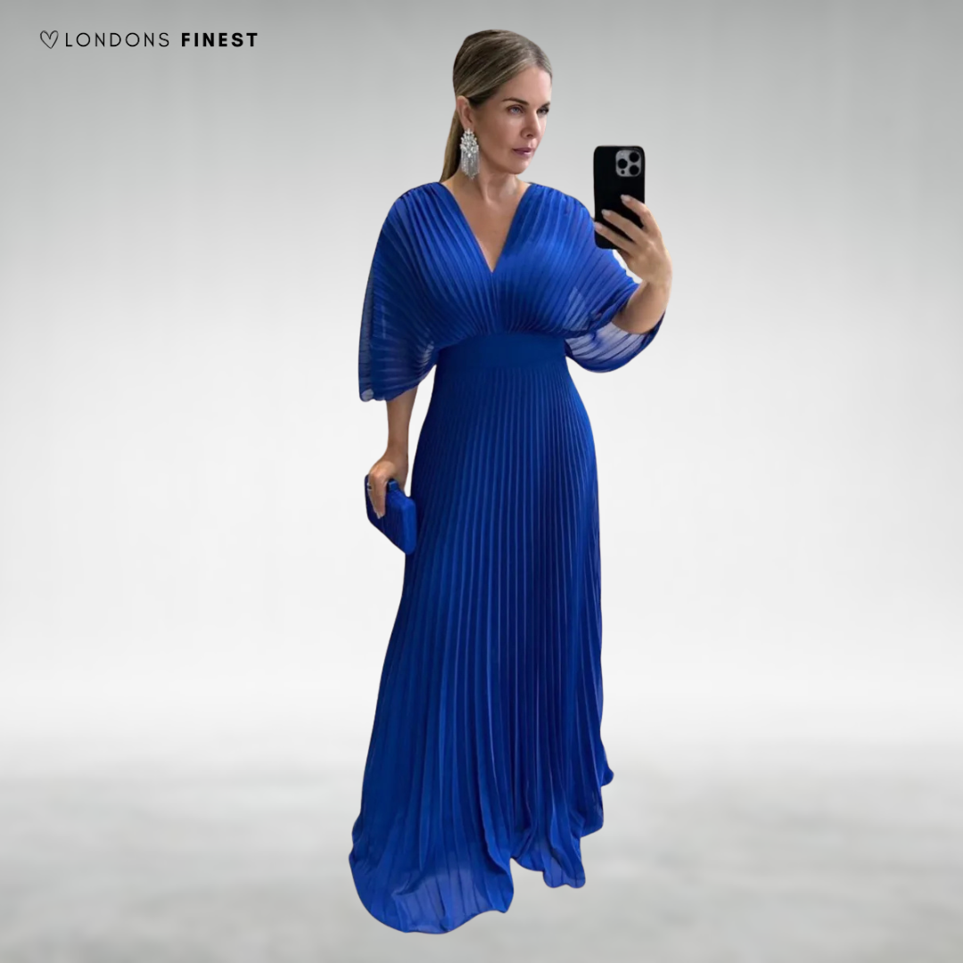 Claudee™ Elegant Pleated Maxi Dress