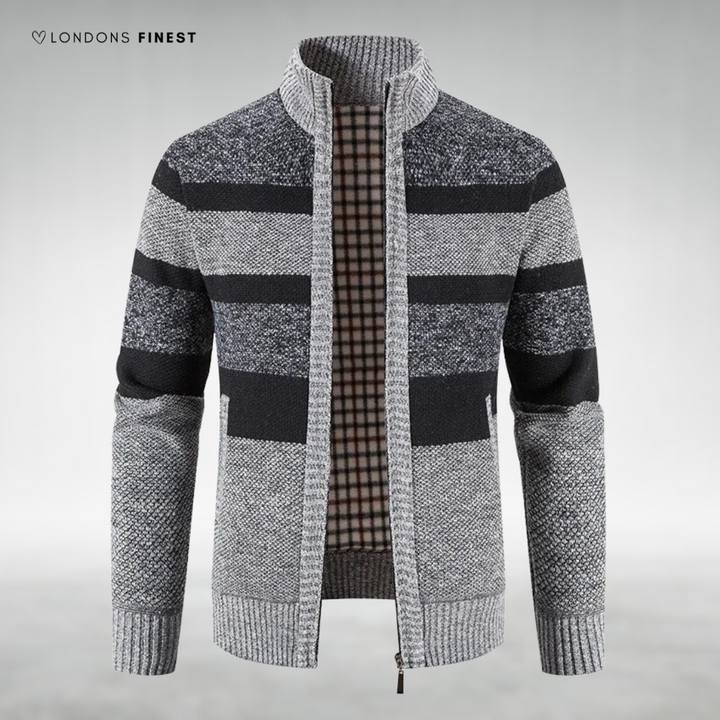Kenton™ Men's Knitted Zip-Up Cardigan