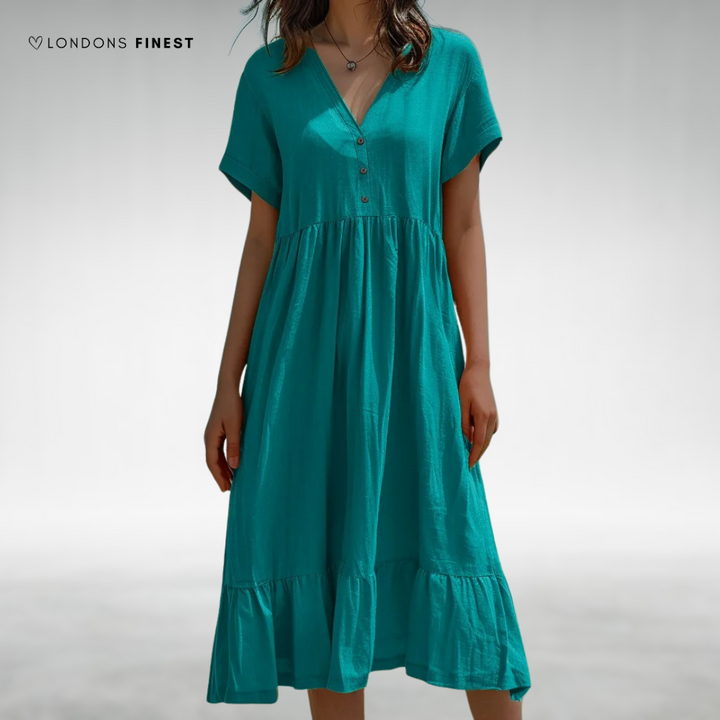 Patel™ Elegant V-Neck Dress