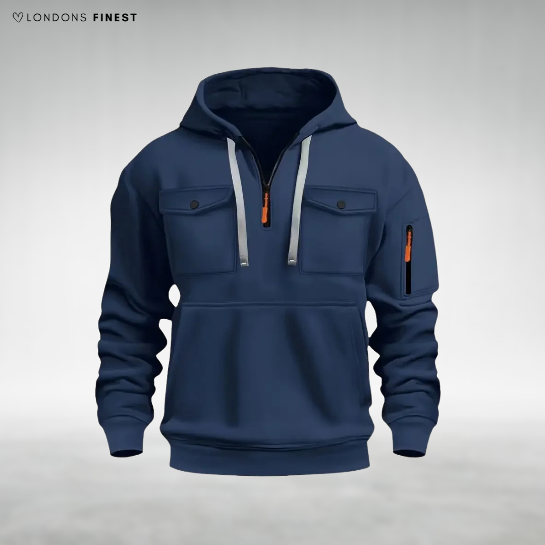 Arnold Casual Zip-Neck Hoodie