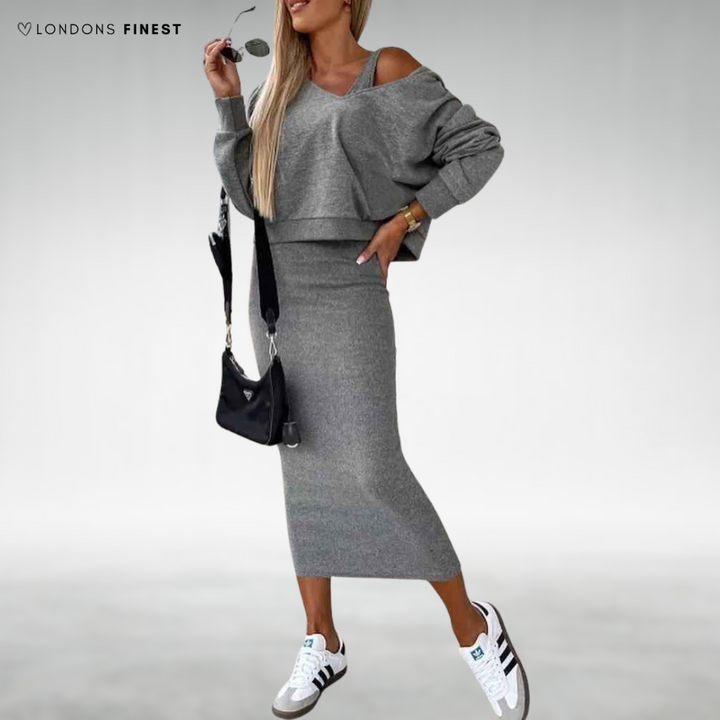 Finley™ Knitted Dress with Matching Jumper