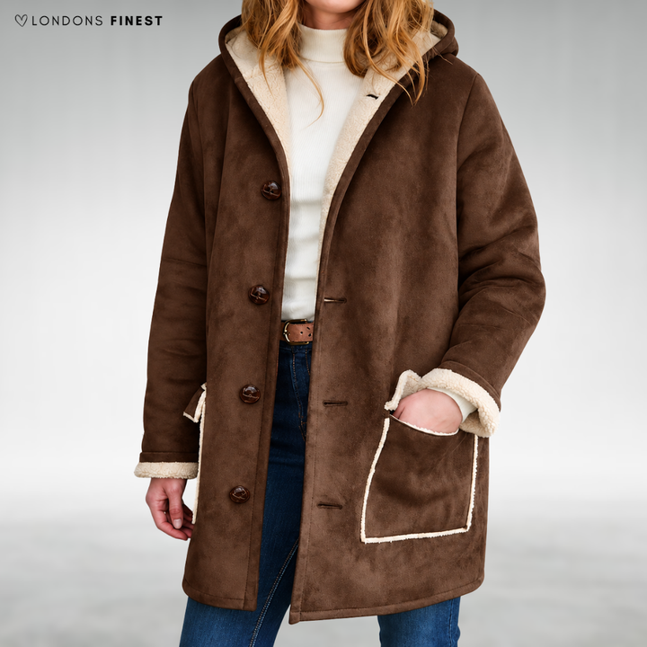 Amelia Classic Hooded Button Coat
