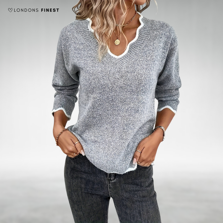 Jayda™ Cozy V-Neck Jumper
