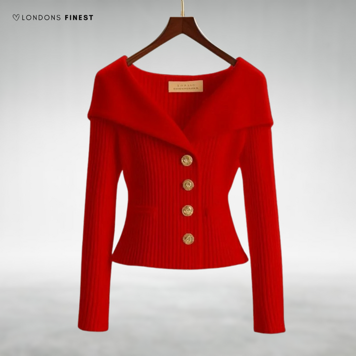 Vicki™ Elegant Button-Up Knit Cardigan