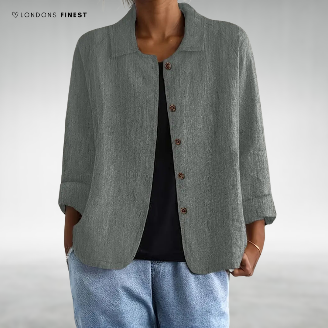 Elise™ Classic Button-Up Top