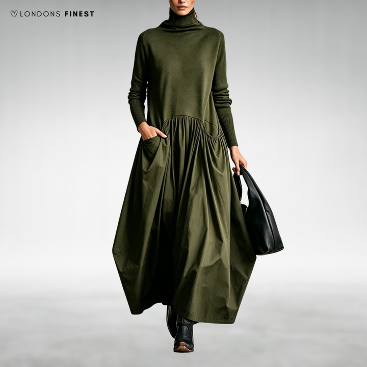 Jane Elegant Turtleneck Maxi Dress