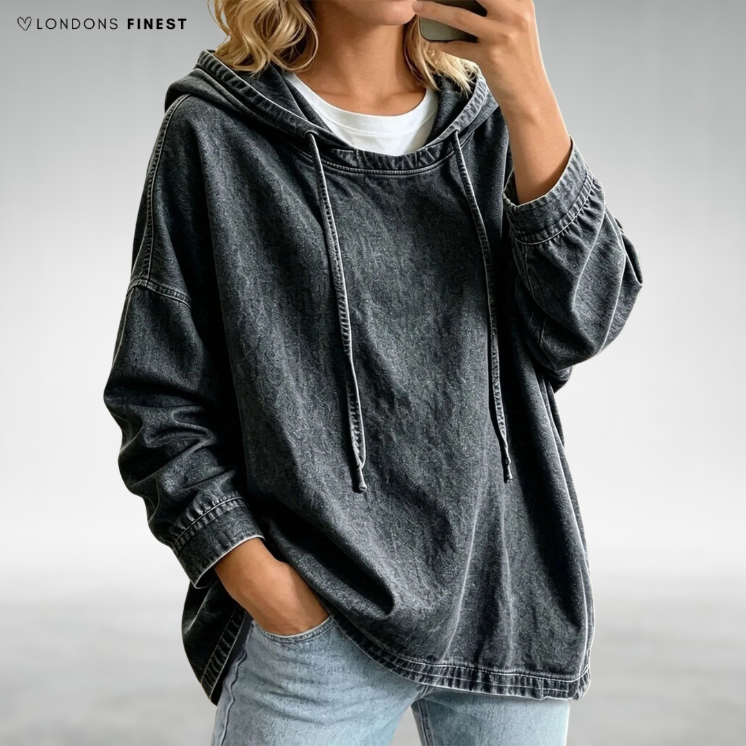 Harriet Relaxed Denim Hoodie