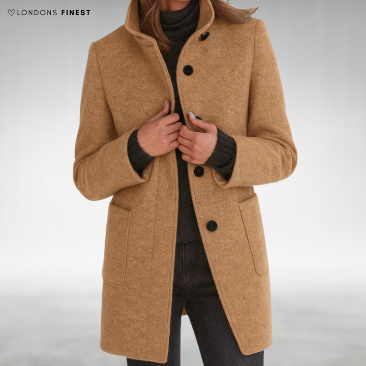 Michelle™ Stand Collar Wool Coat