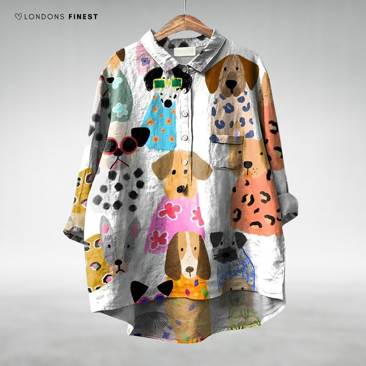 Pena™ Women's Dog Print Shirt