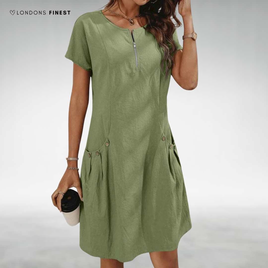 Sophia™ Elegant Zip Dress
