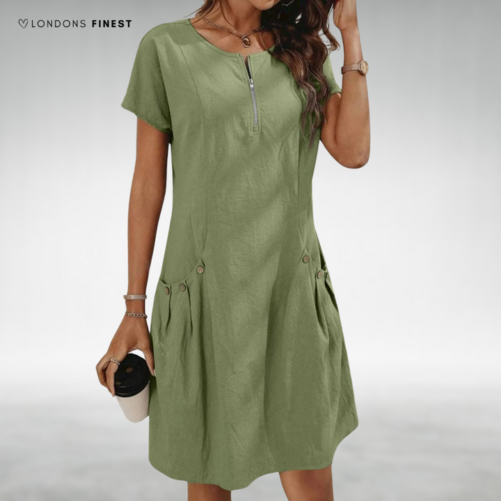 Sophia™ Elegant Zip Dress