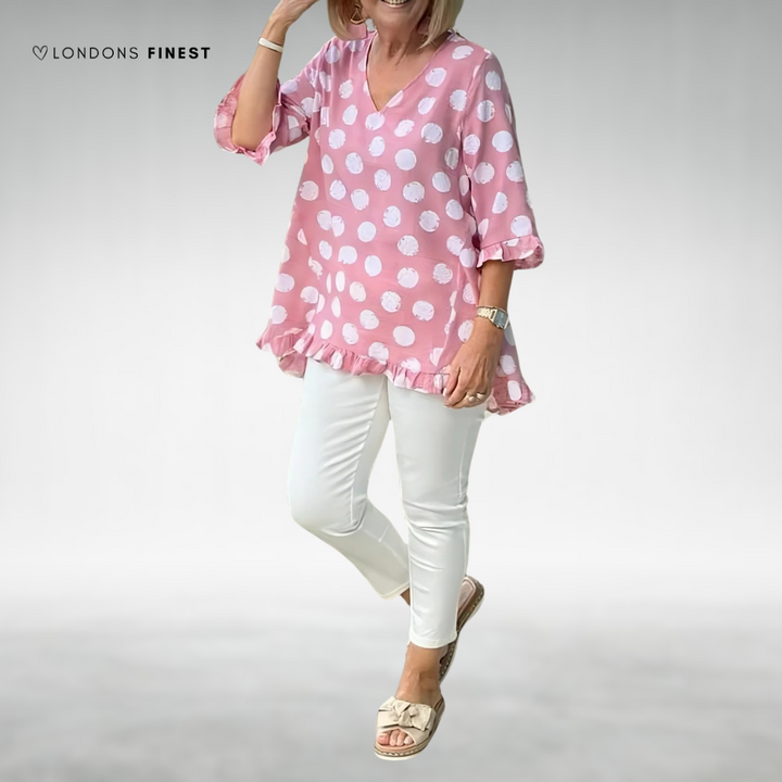 Lidia™ Elegant V-Neck Shirt