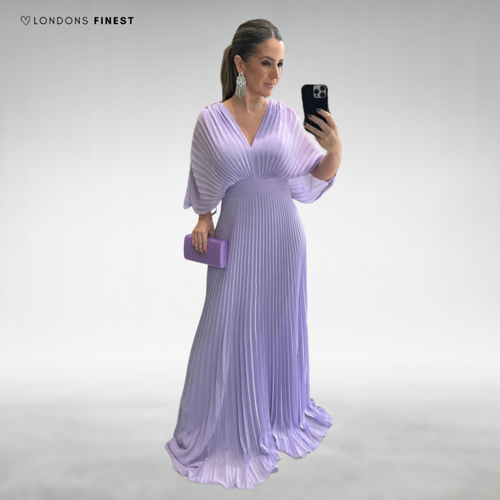 Claudee™ Elegant Pleated Maxi Dress
