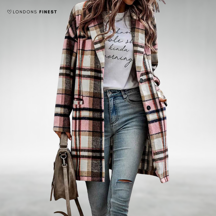 Alexandra™ Elegant Checked Coat