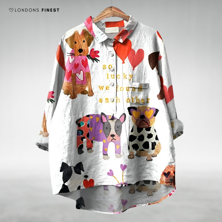 Pena™ Women's Dog Print Shirt