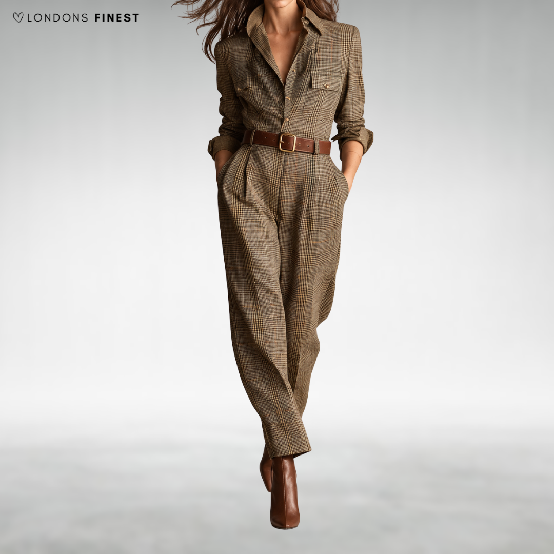 Patricia Elegant Checked Jumpsuit