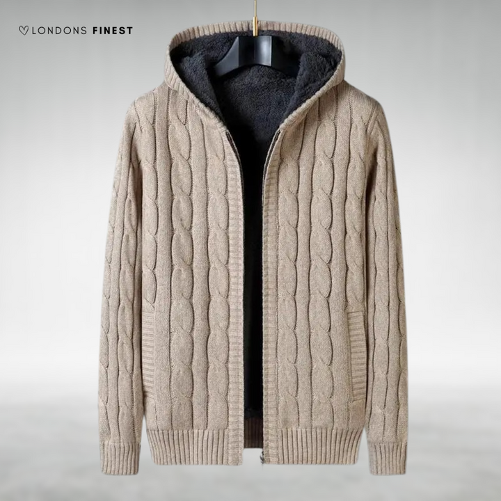 Nelson™ Knitted Fleece-Lined Zip-Up Jacket