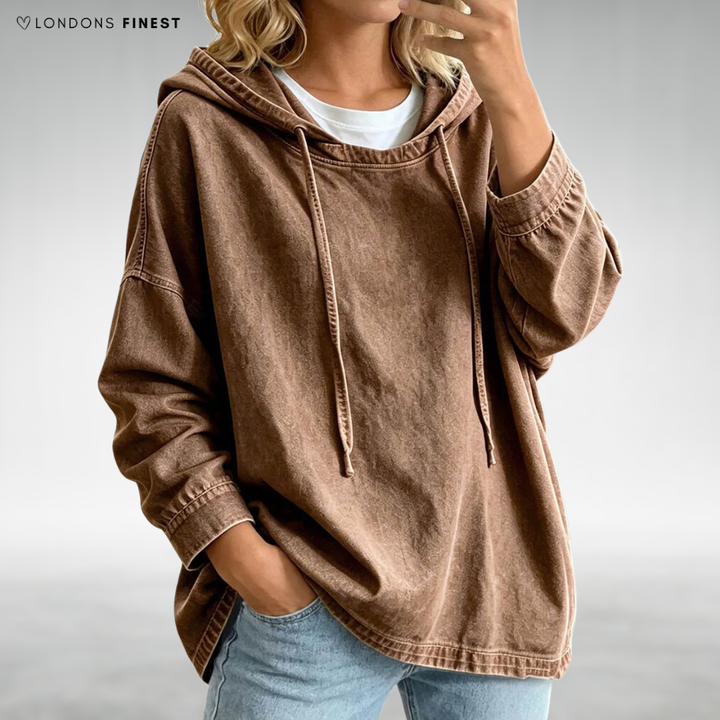 Harriet Relaxed Denim Hoodie