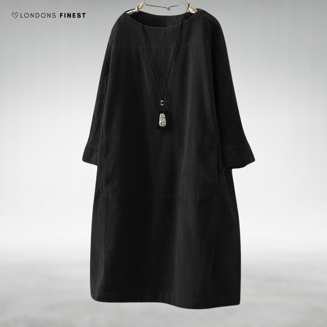 Amy™ Relaxed Corduroy Midi Dress