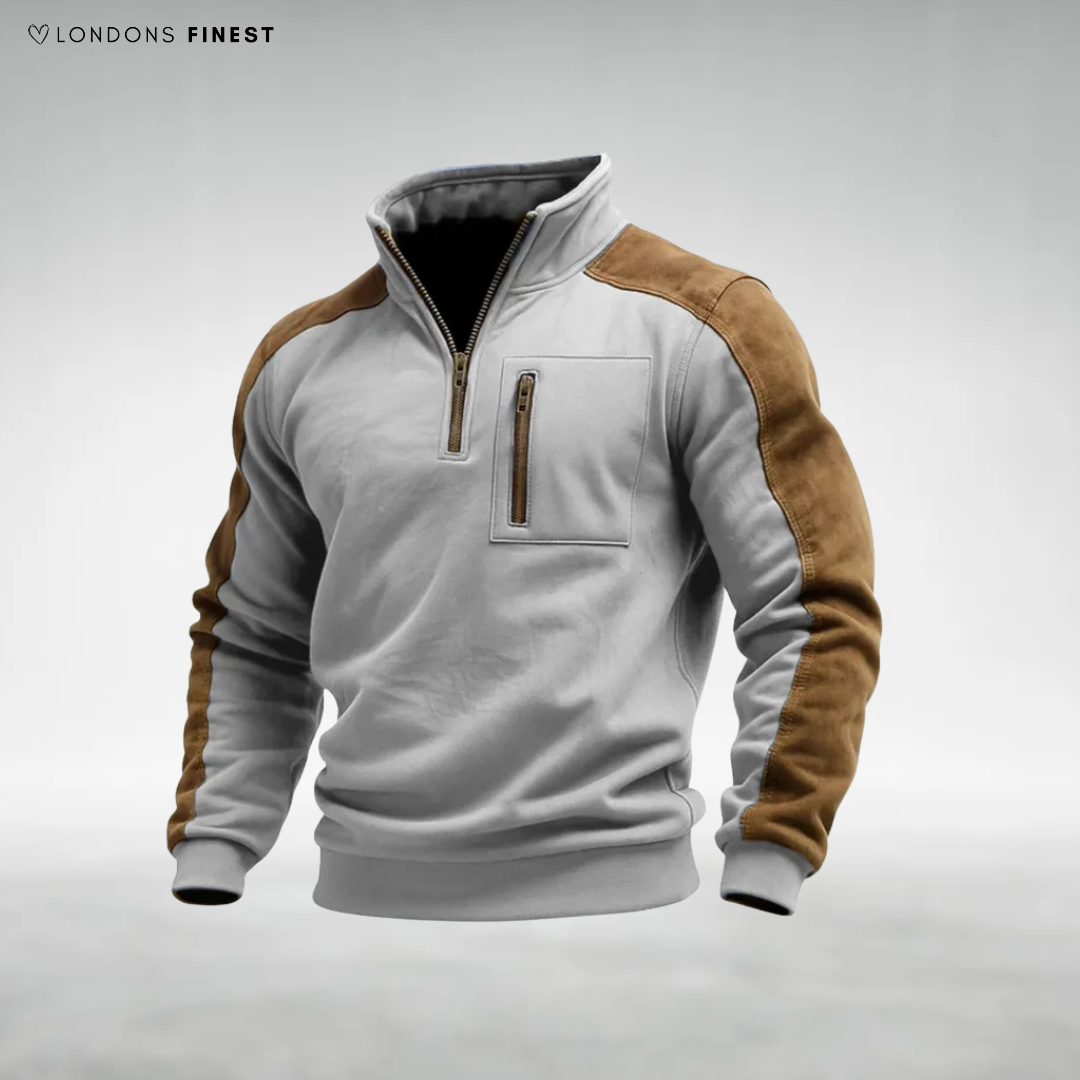 James Zip-Neck Fleece Jumper