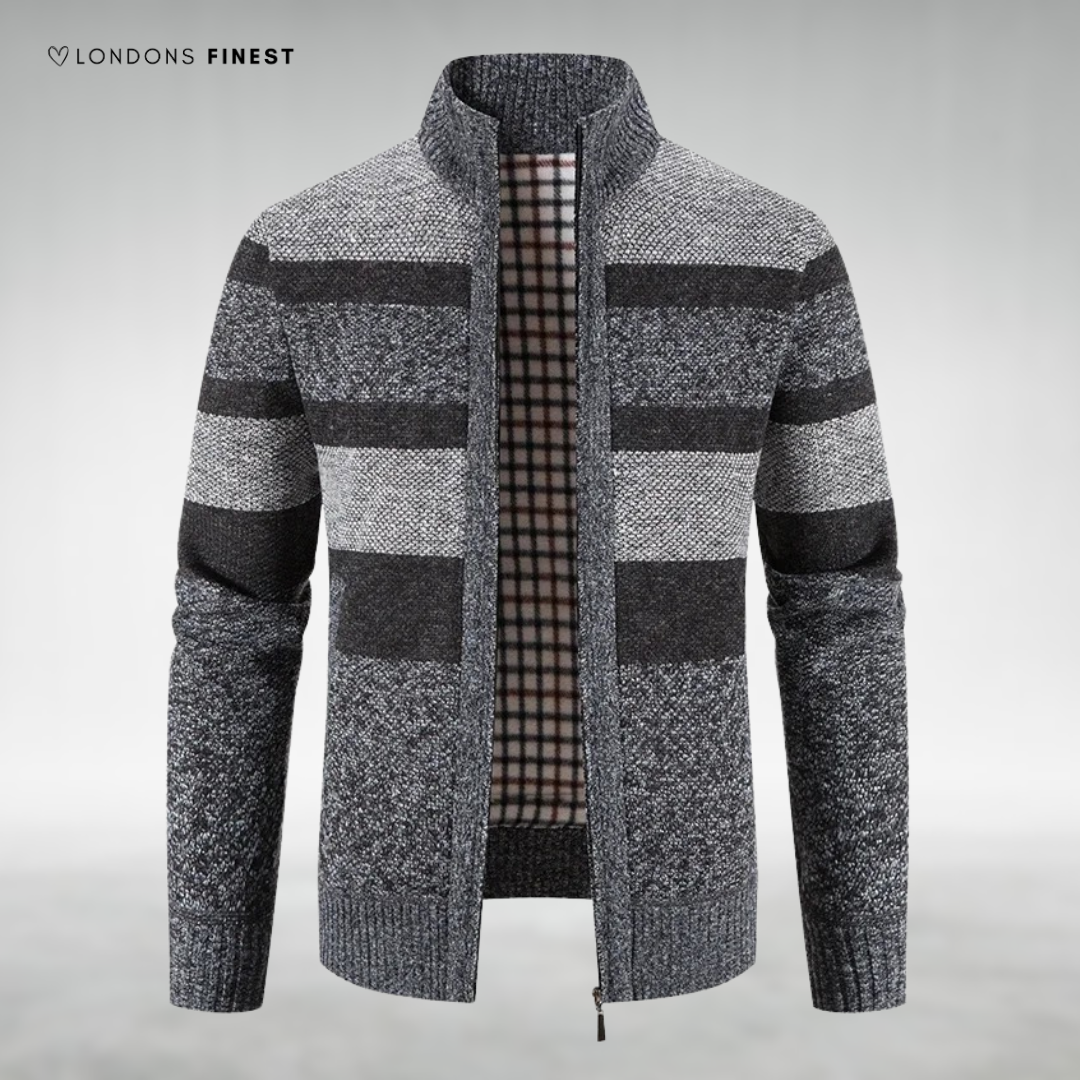 Kenton™ Men's Knitted Zip-Up Cardigan