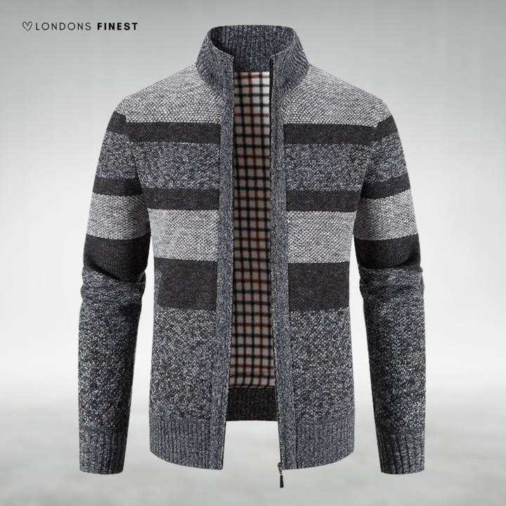 Kenton™ Men's Knitted Zip-Up Cardigan