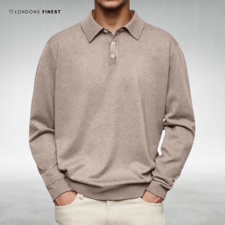 Stewart™ Classic Knitted Polo Sweater